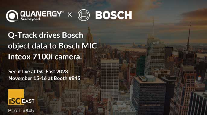Quanergy Solutions, Inc., a leading provider of 3D LiDAR security solutions, is unveiling a new, joint solution in partnership with Bosch Security and Safety Systems at this year’s ISC East booth #845.