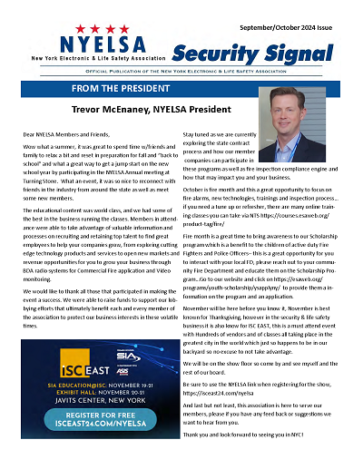 NYELSA Security Signal Cover - Sept/Oct 2024