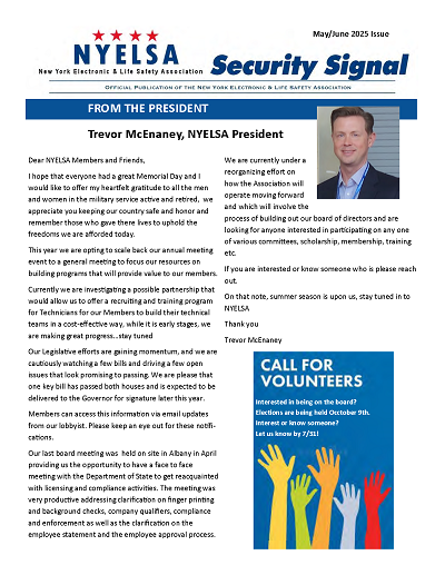 NYELSA Security Signal Cover - May/June 2025